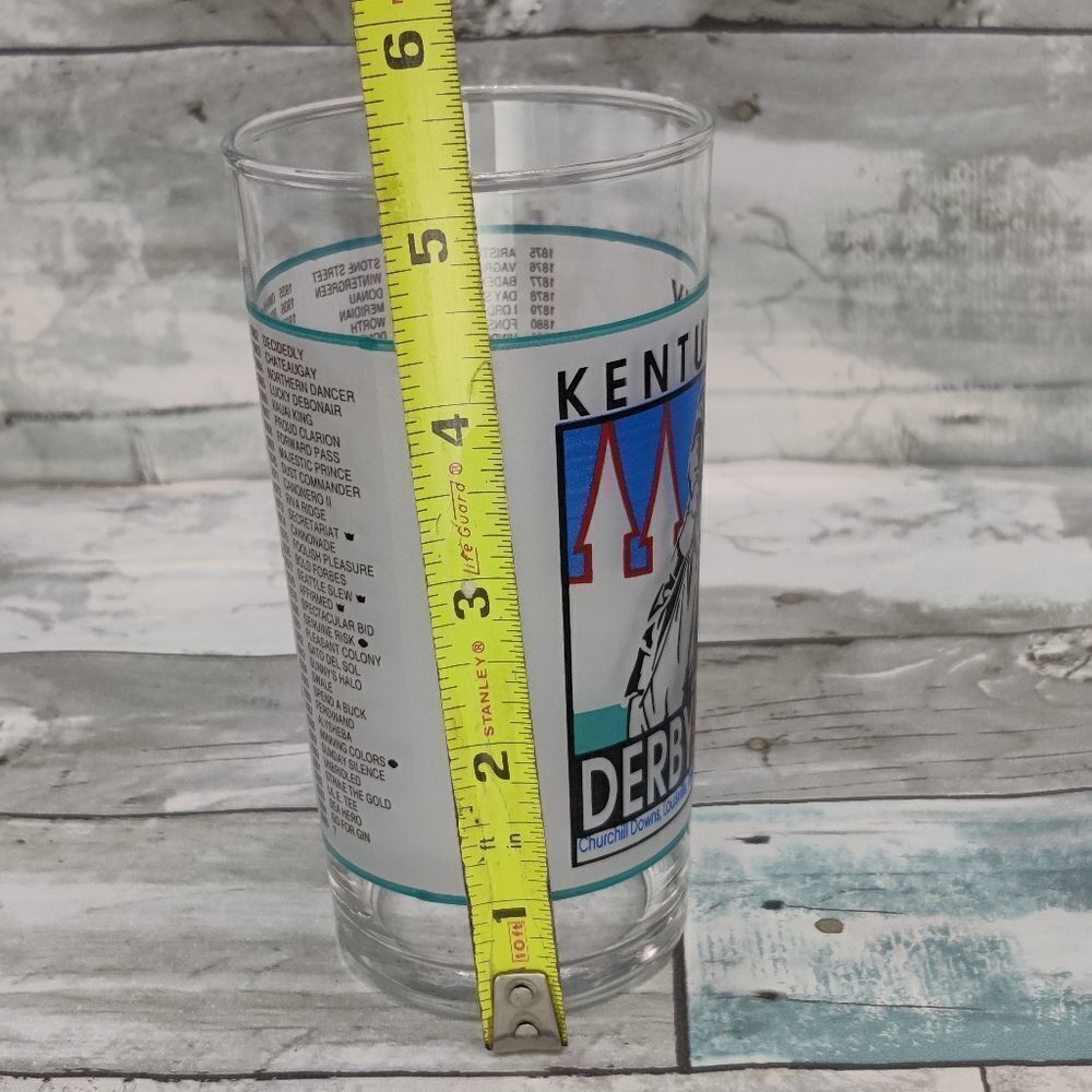 KENTUCKY Derby Horse Race Vintage 1995 Collectible Glass Tumbler Cup 121 90's - Picture 11 of 12